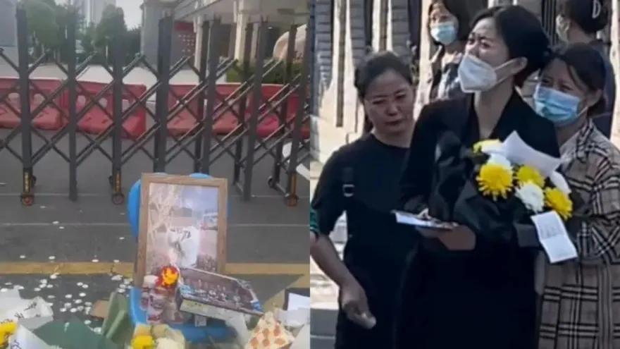 影/小學生校內被老師開車撞死　母親疑因葬禮衣著遭網暴...一週後墮樓身亡