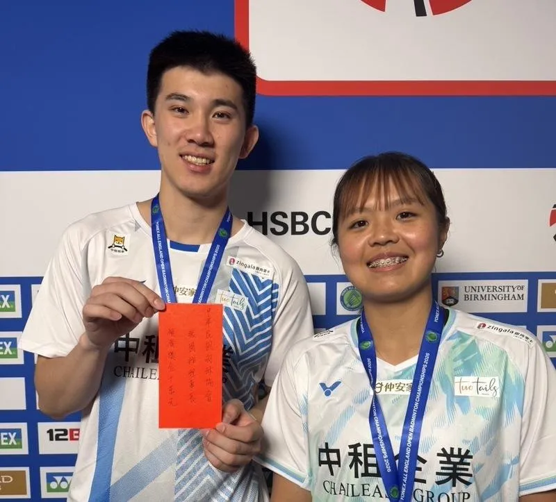 再勝自家人！葉宏蔚、詹又蓁印尼羽球公開賽挺進8強