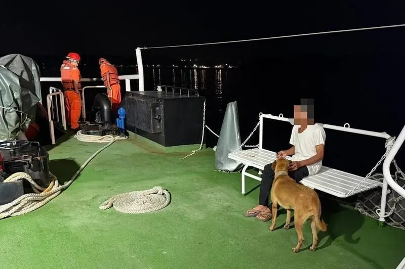 澎湖休閒漁船西嶼外海故障漂流！海巡急出動人狗平安獲救