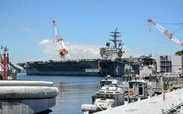 美審台灣政策法案前　美軍雷根號航母再度出港赴菲律賓海執行任務