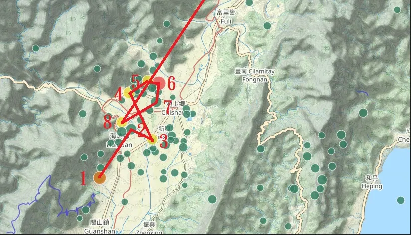 台東6.8強震／氣象局長PO圖現玄機！　網友熱議「像魔法陣」