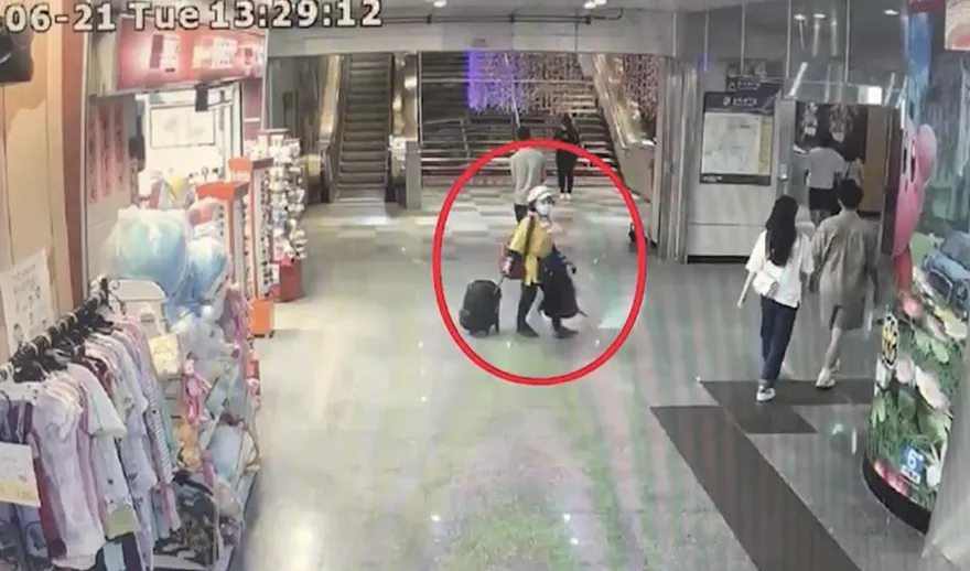 北車大盜！婦人台北車站連續行竊　專躲監視器死角還是栽了