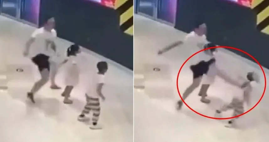 偷襲報仇！心疼2歲兒被推倒　腦衝爸「怒踹弟弟噴飛1m遠」