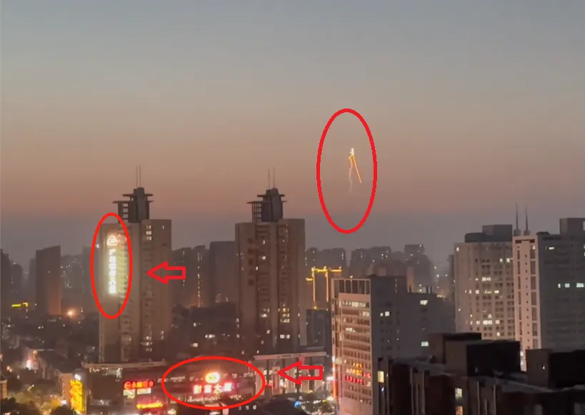 是秘密飛行器軌跡雲？ 石家莊天空現「金色」怪雲...網友表示首次見