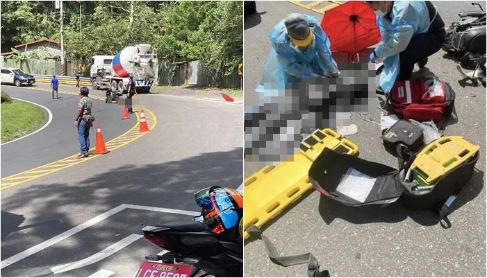 無照嫩妹魂斷北宜！自摔濺血遭輾斃　家屬擬「向水泥車司機求償」怨：沒及時剎車