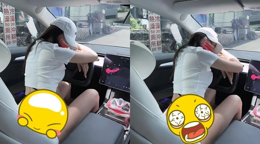 只穿小丁逛超商！保時捷女神邪惡視角再曝光…1條線遮蜜桃超辣