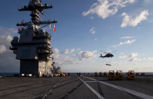 第一艘新型航空母艦！美國海軍「福特號」出航加入盟國9000人員部署