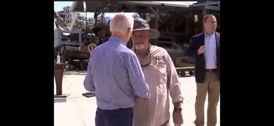 拜登佛州視察颶風災情　爆粗口意外遭錄下