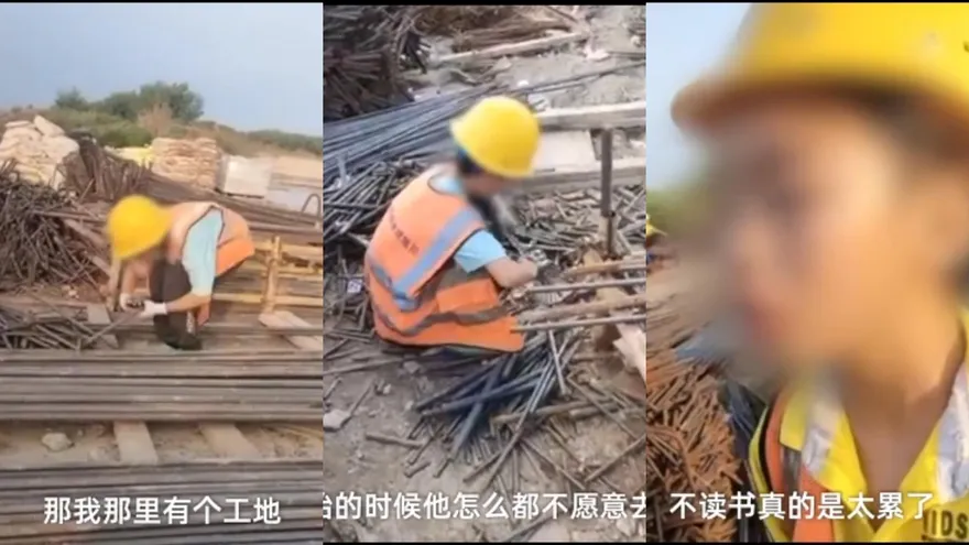 帶9歲兒去「工地拉鋼筋」他崩潰大哭...全網狂讚爸爸做法！