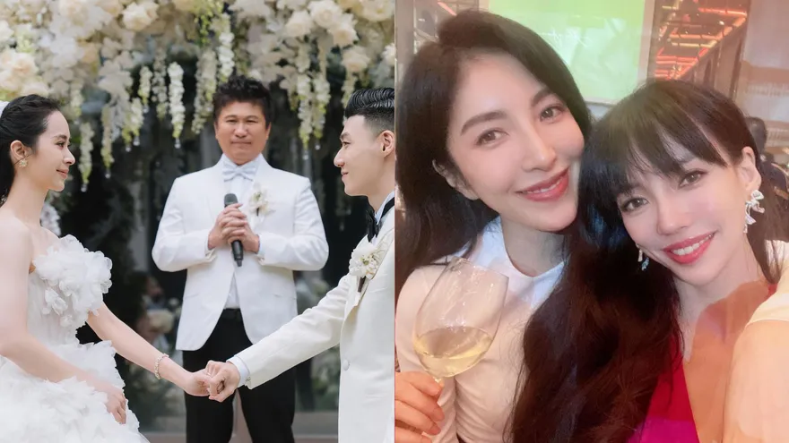 胡瓜乾女兒嫁鑽石商…500萬世紀婚宴「驚見李靚蕾」！消失10個月首露面「合照都是大咖」