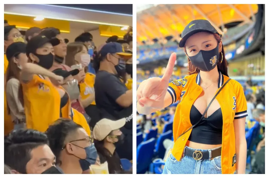 影/「胸」弟象球迷！她激情晃動震暈全網　拍攝者喊：脫罩後長怎樣？網友神出IG