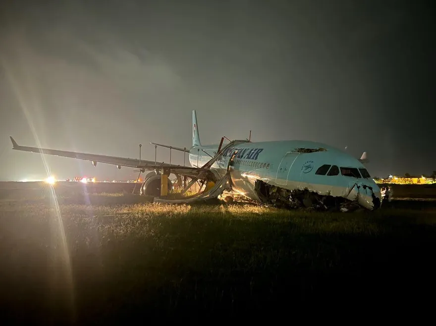 大韓航空證實「班機衝出跑道」！3度試降菲律賓機場　居民聽巨響嚇：很多尖叫聲
