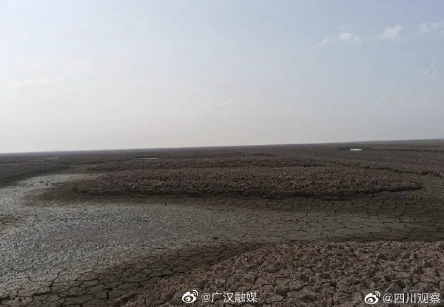 洞庭湖驚現大規模神秘圖騰　專家：乾涸導致「水落石出」
