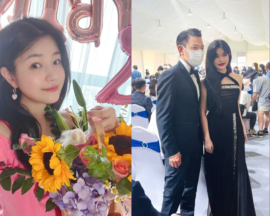 幾位得罪造型師？陳妍希烈焰紅唇、繞頸禮服「像沒脖子」　她「金剛右手」登場網看傻