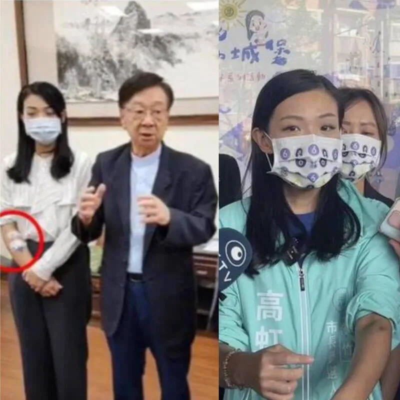 右手變左手！苦苓狠酸高虹安點滴瘀青「又創造一個奇蹟」　競辦發言人回應了