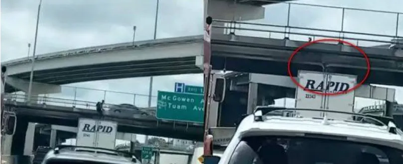 高速公路驚悚意外！25歲男「站貨車頂跳舞自拍」　下秒急速撞高架橋…身體變形亡