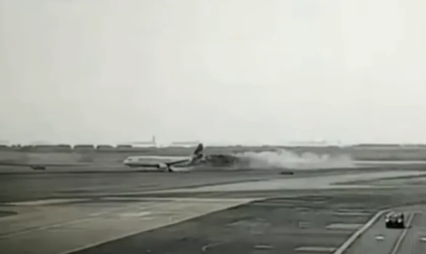 不到一個月2次意外…南美航空又出包！客機起飛突撞消防車釀2死