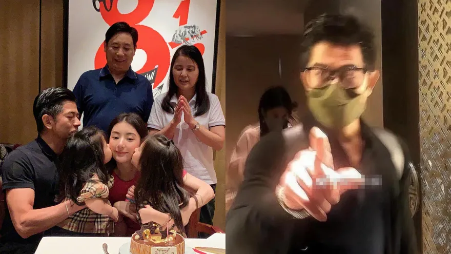 餐廳偷拍天王一家！郭富城「怒指鏡頭警告」爆衝突　他還狂酸「好矮」粉絲全怒了