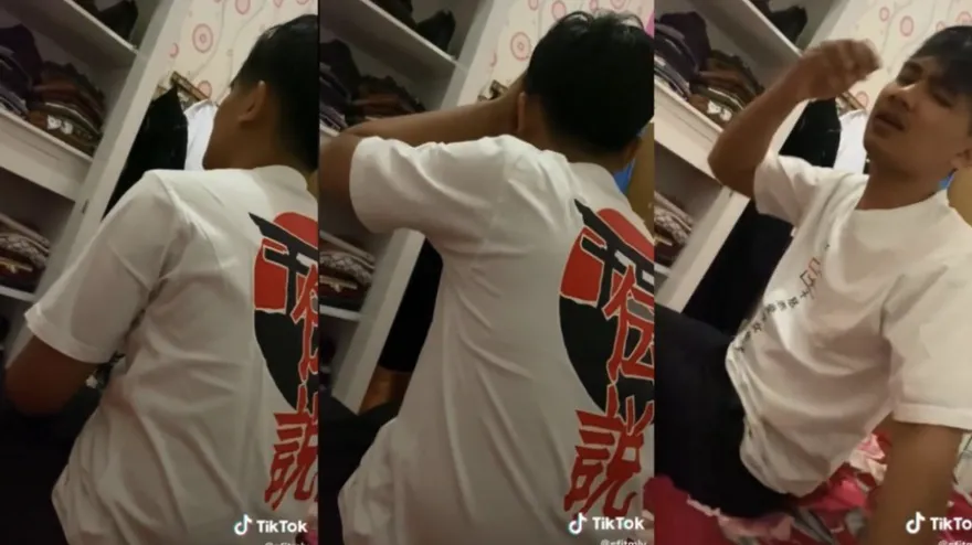 【影】印尼新郎「洞房花燭夜」躲床角爆哭到發抖　妻追問原因後傻眼