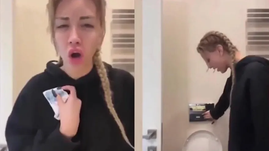 【影】正妹欲將鈔票沖馬桶！影片曝光遭「1罪刑」起訴　最重關7年