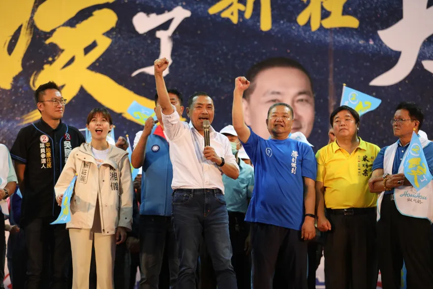 超級星期天1.2萬人集結力挺　侯友宜喊話市民朋友：撐起台灣的一片天就靠大家！