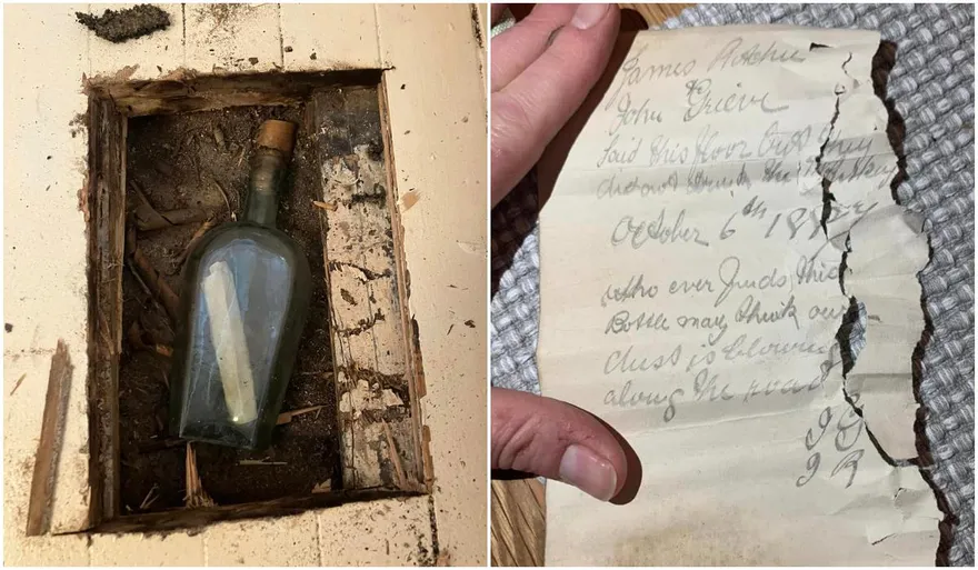 135年前的瓶中信！蘇格蘭水電工挖開地板　竟發現藏有訊息的威士忌酒瓶