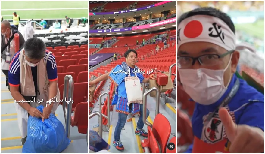 世足賽/目睹日本球迷賽後撿垃圾　中東網紅驚呆！