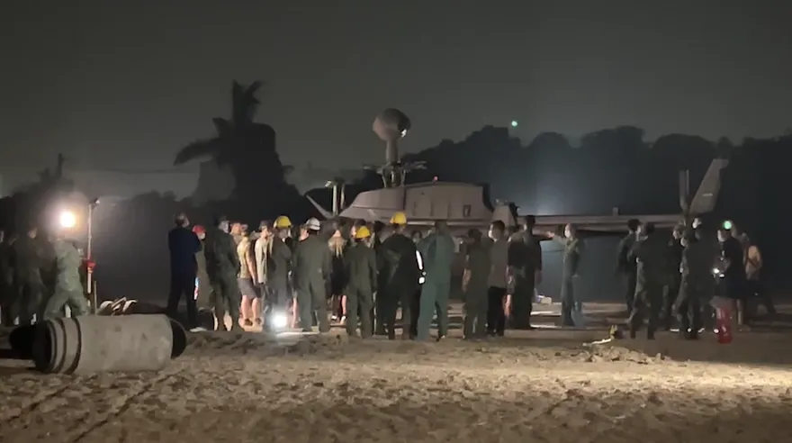 【影】國軍OH-58D直升機「預警性降落」　軍方最新說法