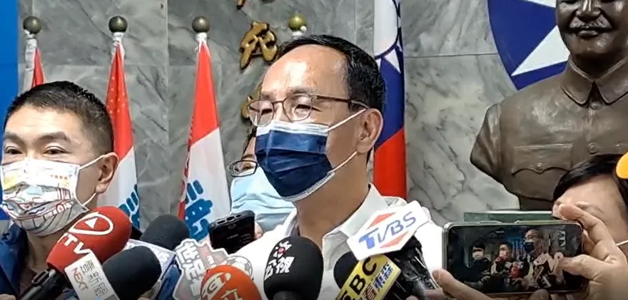 【影】鄭文燦按鈴控告國民黨　朱立倫：濫用司法也是一種奧步