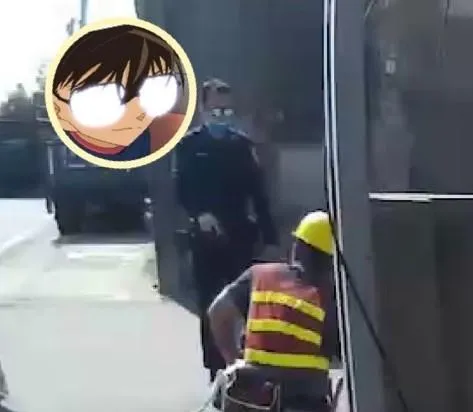 【影】整個柯南無誤！台中電纜線大盜扮工人大方偷　警逮人畫面有「亮」點