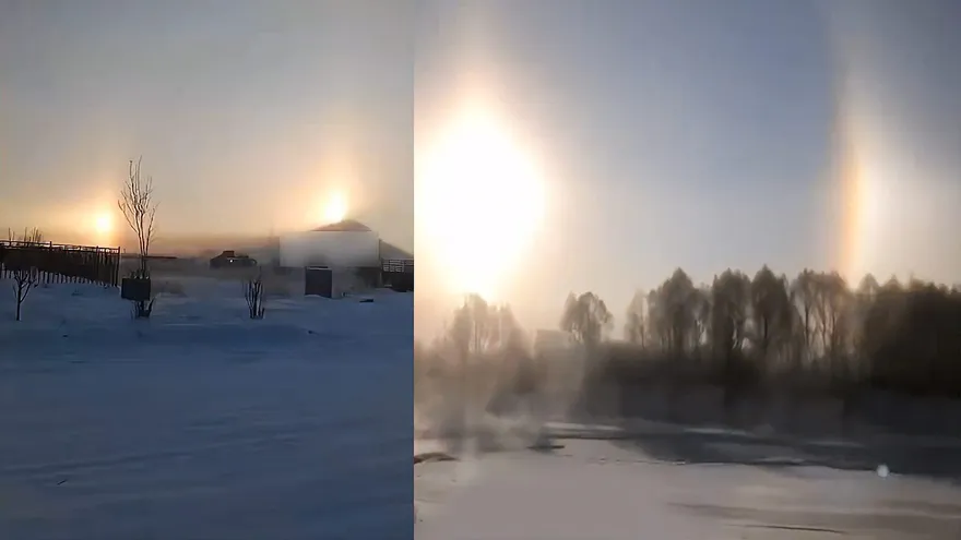 【影】天有異象！內蒙驚現「三個太陽」幻日奇觀　網笑：后羿該寫檢討報告了