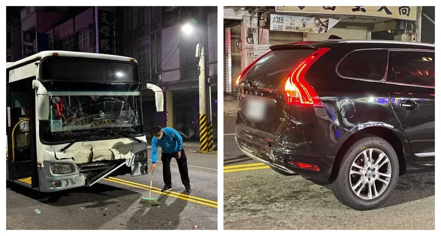 公車vs瑞典小巨人！它車頭毀「擋風玻璃震碎」事後照曝光　網友服了：坦克果然猛