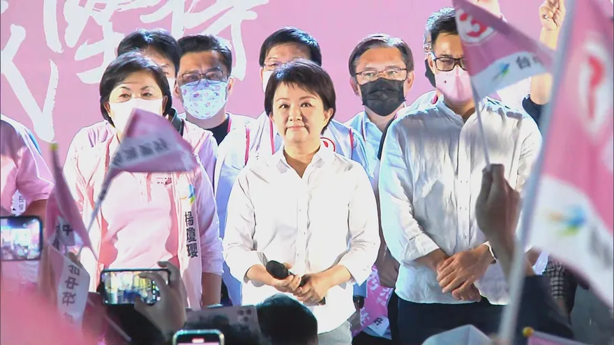 【影】九合一開票/感動落淚！盧秀燕自行宣布當選：這是市民的勝利