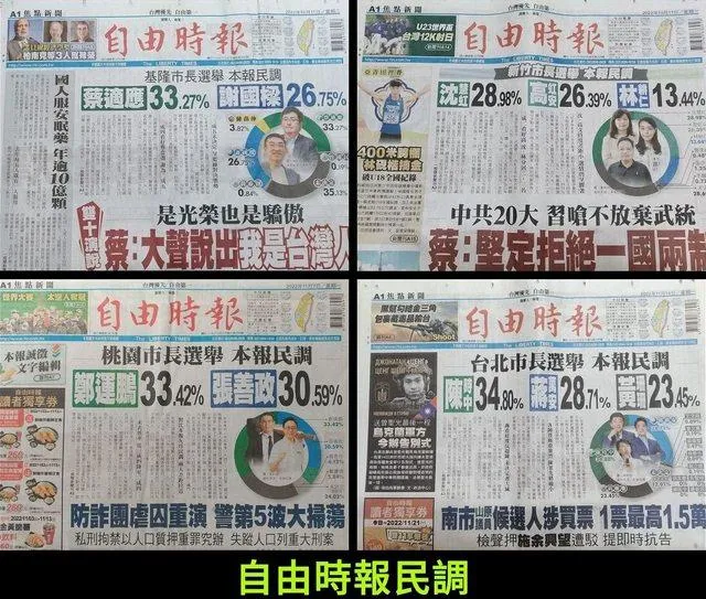 《自由時報》預測失準？網友酸：是灌水還是受訪民眾故意反串