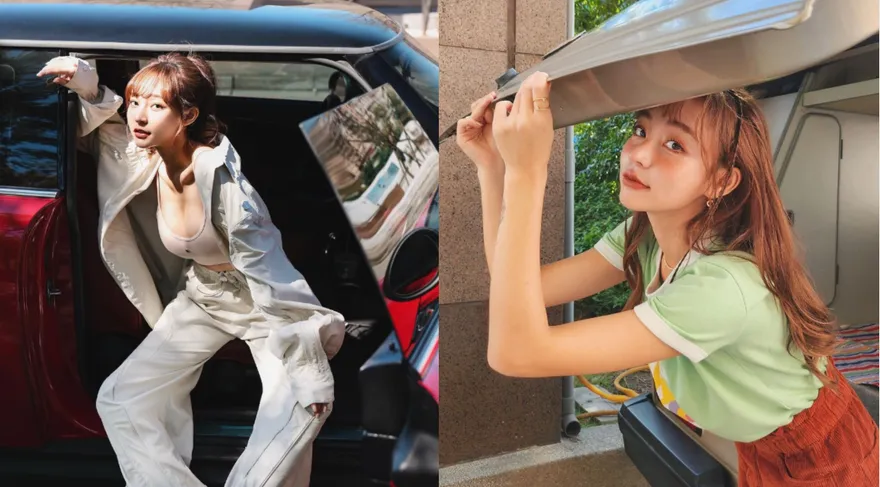 林襄後車箱探小頭！撩人眼神3萬人遭電暈　嗨喊：襄型車來了