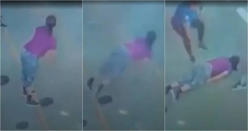 【影】妙齡女舉槓片練深蹲　起身卻「啪一聲」臉直撞地板當場斷氣！