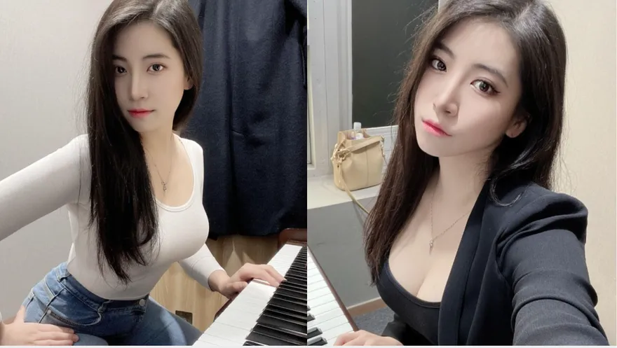 「鋼琴正妹」不藏了！穿緊身衣彈奏　渾圓UU遮不住…本尊身分曝