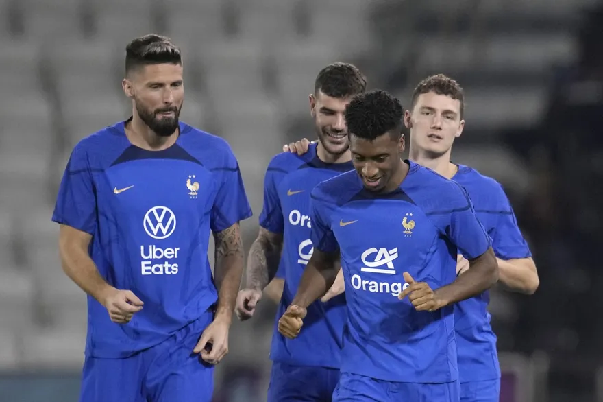 世足賽/爭冠前夕感冒　法國3大將缺席訓練！　他在記者會這樣說