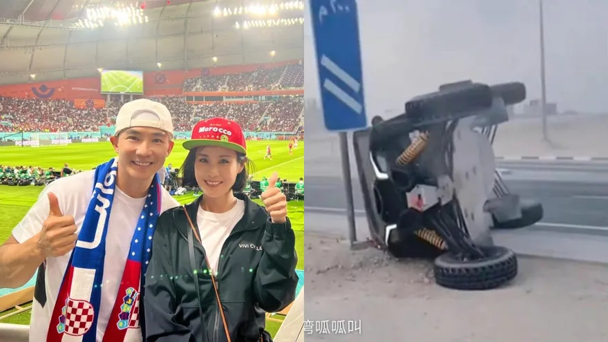 劉畊宏飛卡達看世足驚傳車禍！越野車甩尾失敗翻車…恐賠67萬