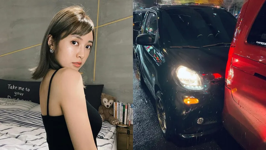 大元開車等紅燈遭追撞！「車變夾心餅乾」畫面曝　嚇歪：控制不了發抖