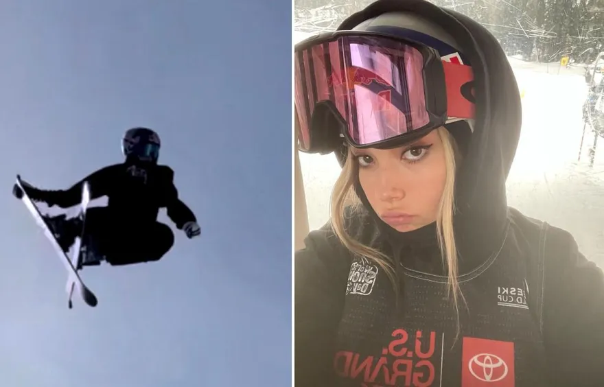 【影】帥！滑雪女神空中這一動作　谷愛淩曬新世界紀錄