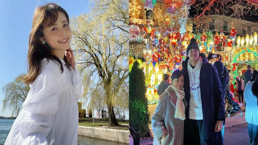 最美人妻！杜蘭特羨慕了　渡邊雄太帶老婆浪漫過聖誕放閃