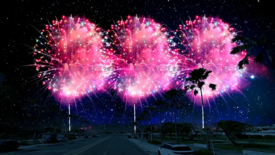 高雄「跨年煙火」平安夜搶先看！絕美花火點亮夜空　最佳觀賞點曝光
