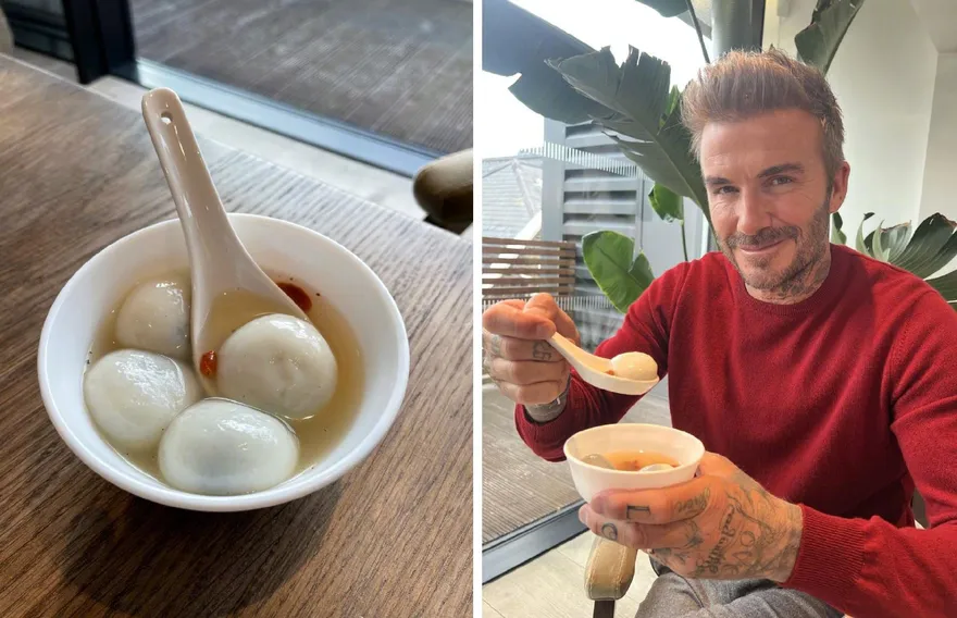 卡達砸56億他卻搞神隱！貝克漢終於現身　冬至吃湯圓