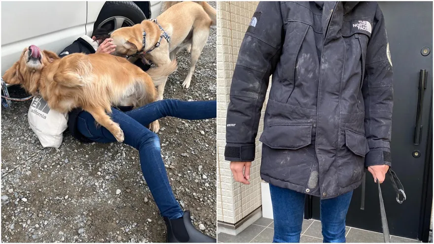 【影】成為獵物的她活下來了！「滿身泥濘」卻面帶微笑　友人：我很高興妳沒事