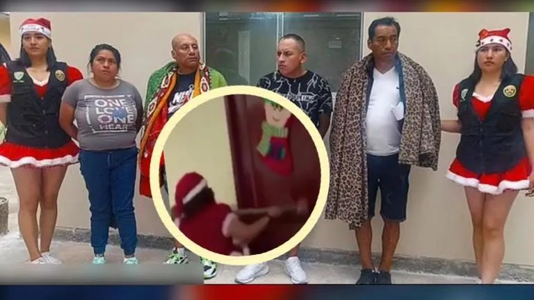 這個耶誕老人金派！員警耶誕style大破毒販老巢　女阿sir巨槌破門嫌犯全傻眼