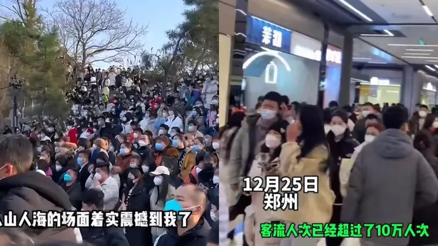 「陽康」報復性消費！陸景區驚現「人山人海」　商場湧10萬人冰糖葫蘆日售1萬支