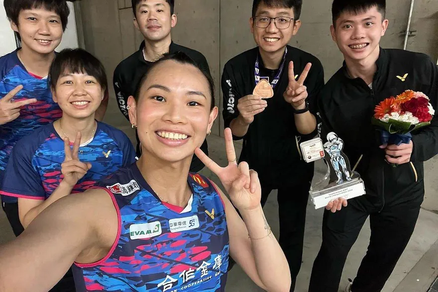 影/戴資穎神準狂殺　教練啊一聲慘叫「下秒乖乖跳步受罰」