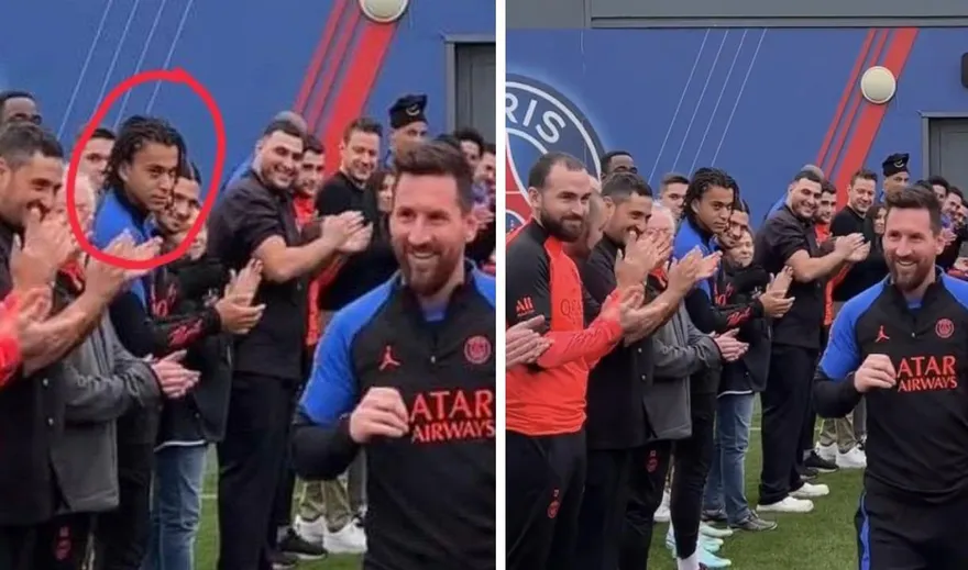 影/列隊歡迎梅西！姆巴佩弟弟「死亡之瞪」　網友大酸炸鍋