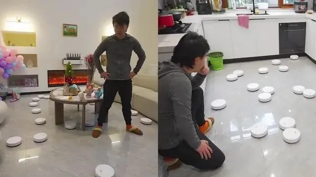 影/一台不到120元！男子豪買20台掃地機器人　開箱實測「殘念」結局曝光…